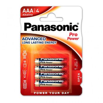 Pila Alkalina  Panasonic Propower Lr03 Aaa (blister 4 Pilas)