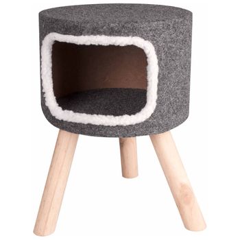 Cama De Gato Nordic 35x50 Cm Gris Flamingo