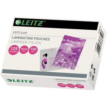 Leitz 33812 - Bolsas De Plastificación Hechas De Material De 125 Micras De Grosor, Pack De 100 Unidades