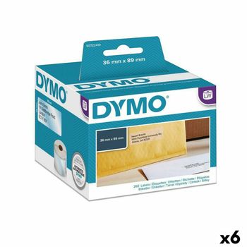 Rollo De Etiquetas Dymo 89 X 36 Mm Labelwriter™ Transparente (6 Unidades)