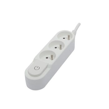 Chacon Regleta 3 Tomas De Corriente 16 A Con Interruptor, Cable De 3 M Ho5vv-f 3x1.5 Mm² B