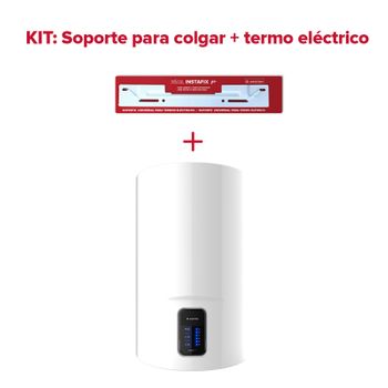 Termo Eléctrico, Ariston, Lydos Wifi 80 Litros + Soporte De Pared Instafix, Clase Energetica B