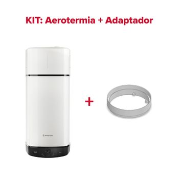 Aerotermia, Ariston, Nuos Plus S2 Wifi 80l + Adaptador, Clase Energetica A+