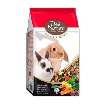 Deli Nature Menú 5* Para Conejos Enanos, 750 G