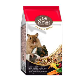 Deli Nature Menú 5* Para Ratones Jerbos Y Hámster Enano, 750g