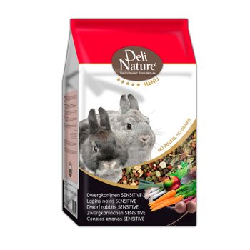 Deli Nature Menú 5* Para Conejos Enanos Sensibles, 2.5 Kg