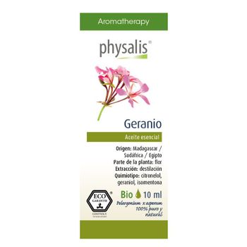 Aceite Esencial De Geranio Bio 10 Ml Physalis