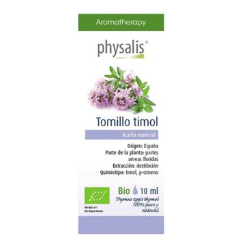 Aceite Esencial De Tomillo Timol Bio 10 Ml Physalis