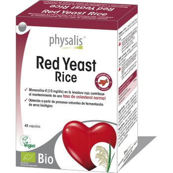 Levadura Roja De Arroz Para Colesterol Physalis 45 Cápsulas