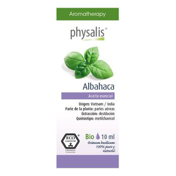 Aceite Esencial De Albahaca (basilico) Bio 10ml Physalis