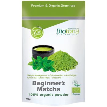 Biotona Matcha Beginner 100% Orgánico En Polvo 90 Gr