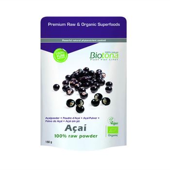 Acai Raw Polvo Superfood Bio 150g Biotona