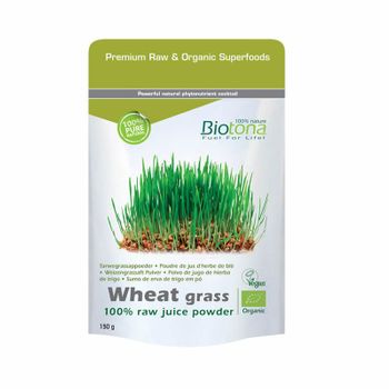 Wheat Grass/hierba De Trigo Polvo Superfood Bio 150g Biotona