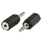 Stereo Audio Adapter 3.5 Mm Male - 2.5 Mm Female Black