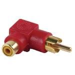 Stereo Audio Adapter Angled 90� Rca Male - Rca Female