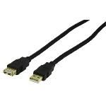 Usb 2.0 Extension Cable A Male - A Female 1.80 M Black