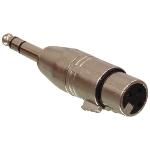 Adaptador 6.35mm Est�reo Macho - Xlr Hembra De 3 Pines