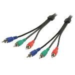 Cable Rca Por Componentes De 3 X Rca Por Componentes Macho A 3 X Rca Por Componentes...