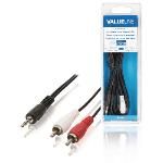 Cable Adaptador De Audio Jack Est�reo De 3.5 Mm Macho - 2 Rca Macho De 3.00 M En Colo...