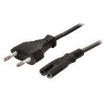 Cable De Alimentaci�n De Conector Euro Macho - Iec-320-c7 De 3.00 M En Color Negro