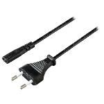 Cable De Alimentaci�n De Con Conector Euro Macho - Iec-320-c1 De 3.00 M En Color Negr...