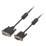 Cable Dvi Dvi-a 12+5pines Macho - Vga Macho Negro