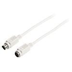 Cable Ps / 2 Ps/2 Macho - Ps/2 Hembra Marfil