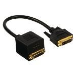 Dvi Cable Dvi-d 24+1-pin Male - Dvi-d 24+1-pin Female + Hdmi Output 0.20 M Black