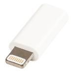 Adaptador Usb Lightning  Lightning Macho - Usb Micro B Hembra  Blanco