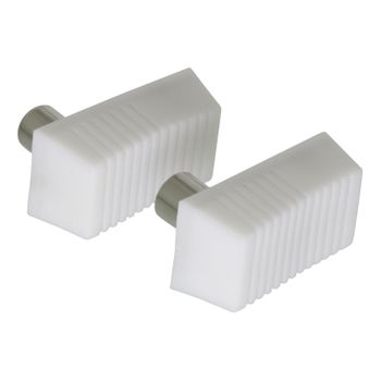 Valueline Pack De 2 Conectores Blancos Coaxiales Macho En Ángulo + Coaxial Hembra En Ángulo, Ideal Para Evitar Fracturas De Cables