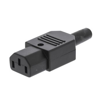 Valueline Conector De Alimentación Hembra De Policloruro De Vinilo (pvc) Negro Ne550654660