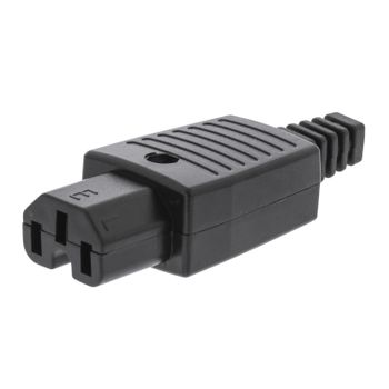 Valueline Conector De Alimentación Hembra De Policloruro De Vinilo (pvc) Negro Ne550654662