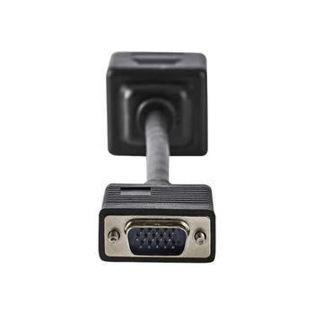 Cable Vga - Vga Macho - 2x Vga Hembra - 0.2 M - Negro