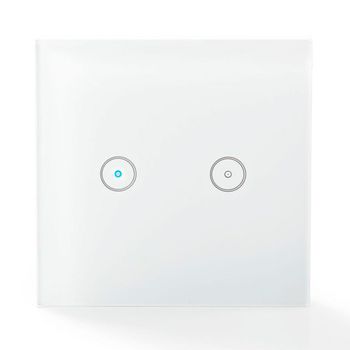 Interruptor De Pared Doble Inteligente Nedis Smartlife