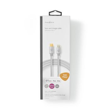 Cable Lightning Nedis Usb 2.0 A Lightning De Apple Apple 1m Cctb39650al10