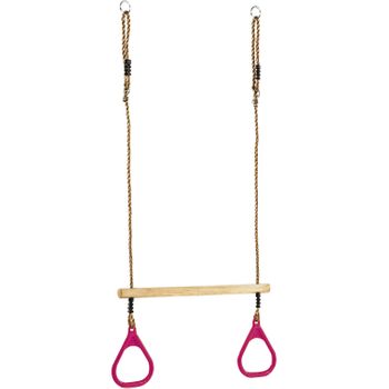 Trapecio De Madera Kbt Con Anillas De Plástico Púrpura