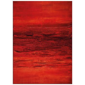 Sun & Surf - Colchoneta De Poliéster Plegable Y Lavable Con Base Antideslizante - Lavar A Máquina A 30° - Ecológico Y Reciclable - Made In Belgium - Red Sunset - 140x200cm