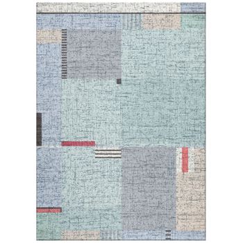 Alfombra Vintage Lavable En Lavadora Gris/azul 160x213 Cm - Diseño Elsa con  Ofertas en Carrefour