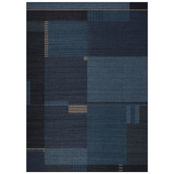 Frauhaus - Alfombra De Poliéster Plegable Y Lavable Con Base Antideslizante - Lavar A Máquina A 30° - Ecológica Y Reciclable - Made In Belgium - Azul Marino - 170x240cm