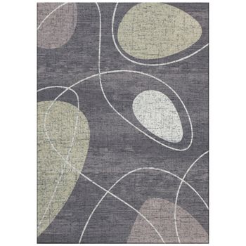 My Bubble - Alfombra De Poliéster Plegable Y Lavable Con Base Antideslizante - Lavar A Máquina A 30° - Ecológica Y Reciclable - Made In Belgium - Dark Grey Mastic - 240x340cm