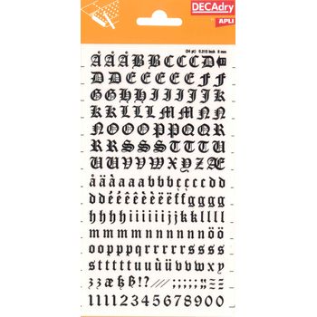 Letras De Palo Mayusculas Adhesivas - Altura 40mm - Pack De 5 Hojas - Color  Negro - Facil Identificacion Y Señalizacion Apli con Ofertas en Carrefour