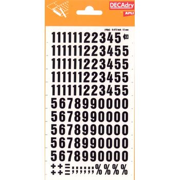 Letras De Palo Mayusculas Adhesivas - Altura 40mm - Pack De 5 Hojas - Color  Negro - Facil Identificacion Y Señalizacion Apli con Ofertas en Carrefour