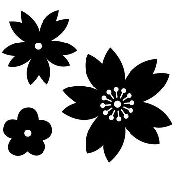 Troqueles De Corte X 3 - Flores De Japón