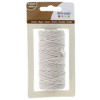 Cordel De Algodón Para Macrame 25 M - Beige