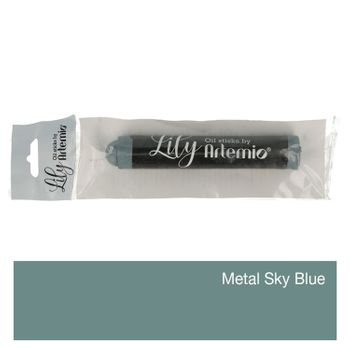 Lápiz De Pintura Al Óleo Lily - Metal Azul Cielo