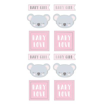 Pegatinas Puffies - Koala Baby Girl