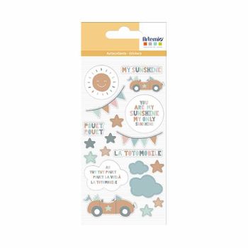 Sticker Puffies Car - Bonitas Rimas Infantiles