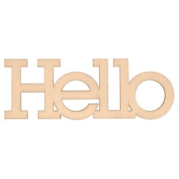 Palabra De Madera 'hello'