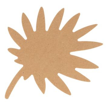 Silueta De Hoja De Palmera De Madera Mdf 25 Cm