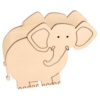 Hucha Elefante De Madera